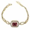 3795 Bransoletka elegancka złota 17+2,5cm pozłacana 14k Xuping Austrian Crystal